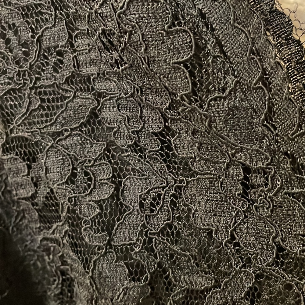LOFT Black Lace Dress Size 6P - Picture 4 of 4